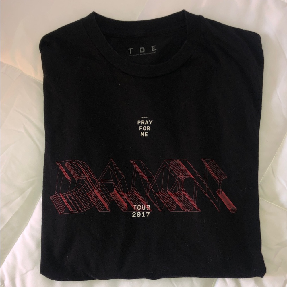 DAMN KL17 Tour Long Sleeve Concert T-Shirt Black Medium Unisex